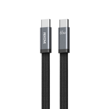 Εικόνα της Καλώδιο Φόρτισης WK WDC-C16 USB-C σε USB-C PD 65W 1.2m Μαύρο