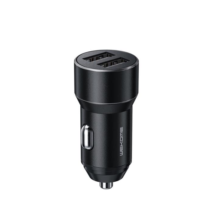 Car Charger WK 15W Dual USB 3.1A Toury Black WP-C36