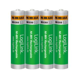 Battery NI-MH Rechargeable AAA 1.2V Logilink LR03RB4 4pcs