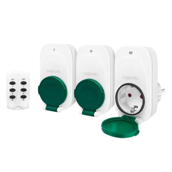 Outdoor Smart Socket Set with Remote Control Logilink EC0008 3 pack
