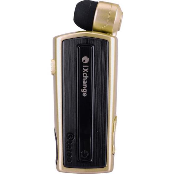 Retractable BT Headset w vibrator UA28 Gold iXchange