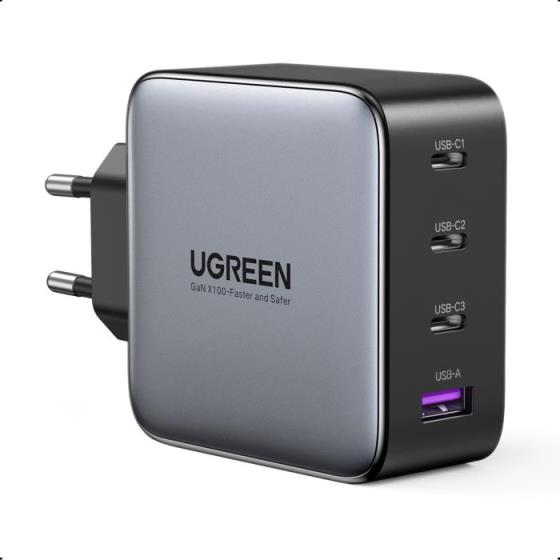 Charger GaN UGREEN CD226 100W PDx3+QC4.0 Grey 40747