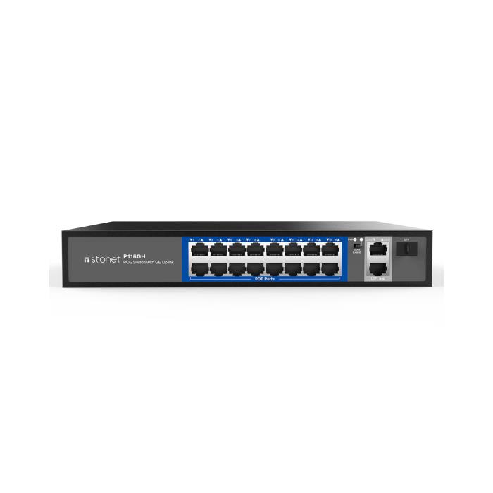 Fast Ethernet 18port Switch PoE Stonet P116GH